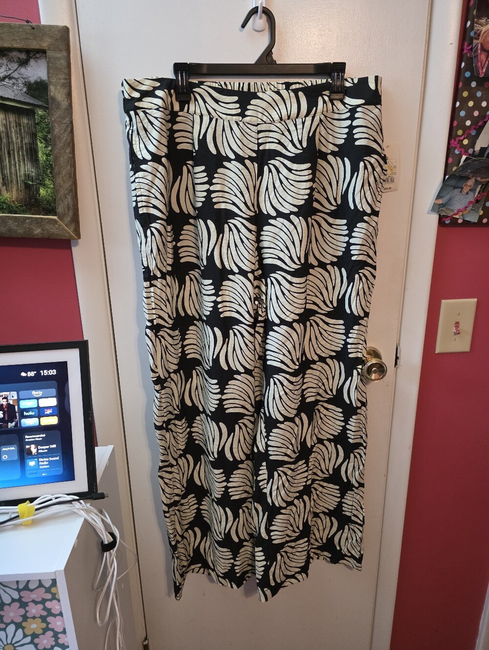 A New Day Women's XL Tropical Wide Leg Pants